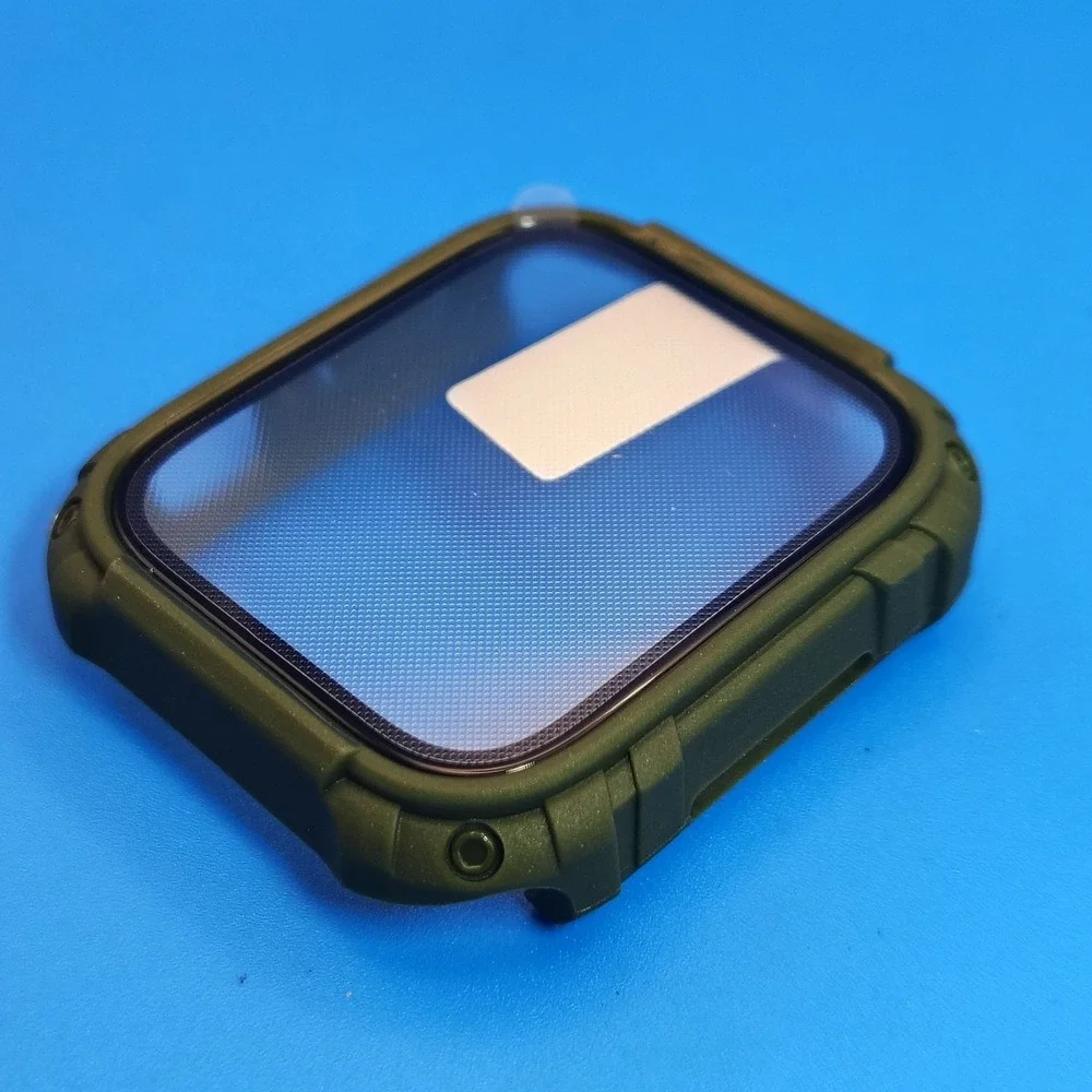 Apple Watch‎ Protective Case Set Of 2 Green/Black High Impact Material 44m/45mm